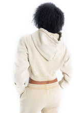 Load image into Gallery viewer, Women's Cropped Hoodie, Sand