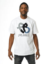 Load image into Gallery viewer, Tri-Color FB Logo Tee, White