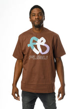 Load image into Gallery viewer, Tri-Color FB Logo Tee, Brown