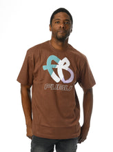 Load image into Gallery viewer, Tri-Color FB Logo Tee, Brown