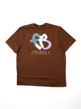 Load image into Gallery viewer, Tri-Color FB Logo Tee, Brown