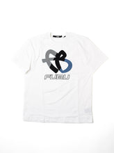 Load image into Gallery viewer, Tri-Color FB Logo Tee, White