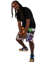 Load image into Gallery viewer, Mesh shorts, Gray & Orange
