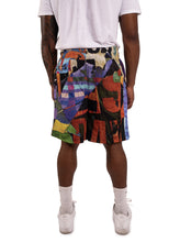 Load image into Gallery viewer, Mesh Shorts, Purple & Black