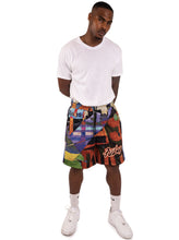 Load image into Gallery viewer, Mesh Shorts, Purple & Black