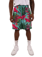 Load image into Gallery viewer, Mesh Shorts, Turquoise & Pink