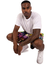 Load image into Gallery viewer, Mesh Shorts, Purple & Yellow