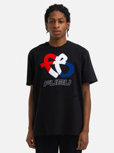 Load image into Gallery viewer, Tri-Color FB Logo Tee, Black