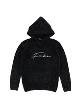 Load image into Gallery viewer, Women's Cozy Chenille Hoodie, Black