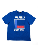 Load image into Gallery viewer, Blue Fubu Flag Tee - Blue-FUBU
