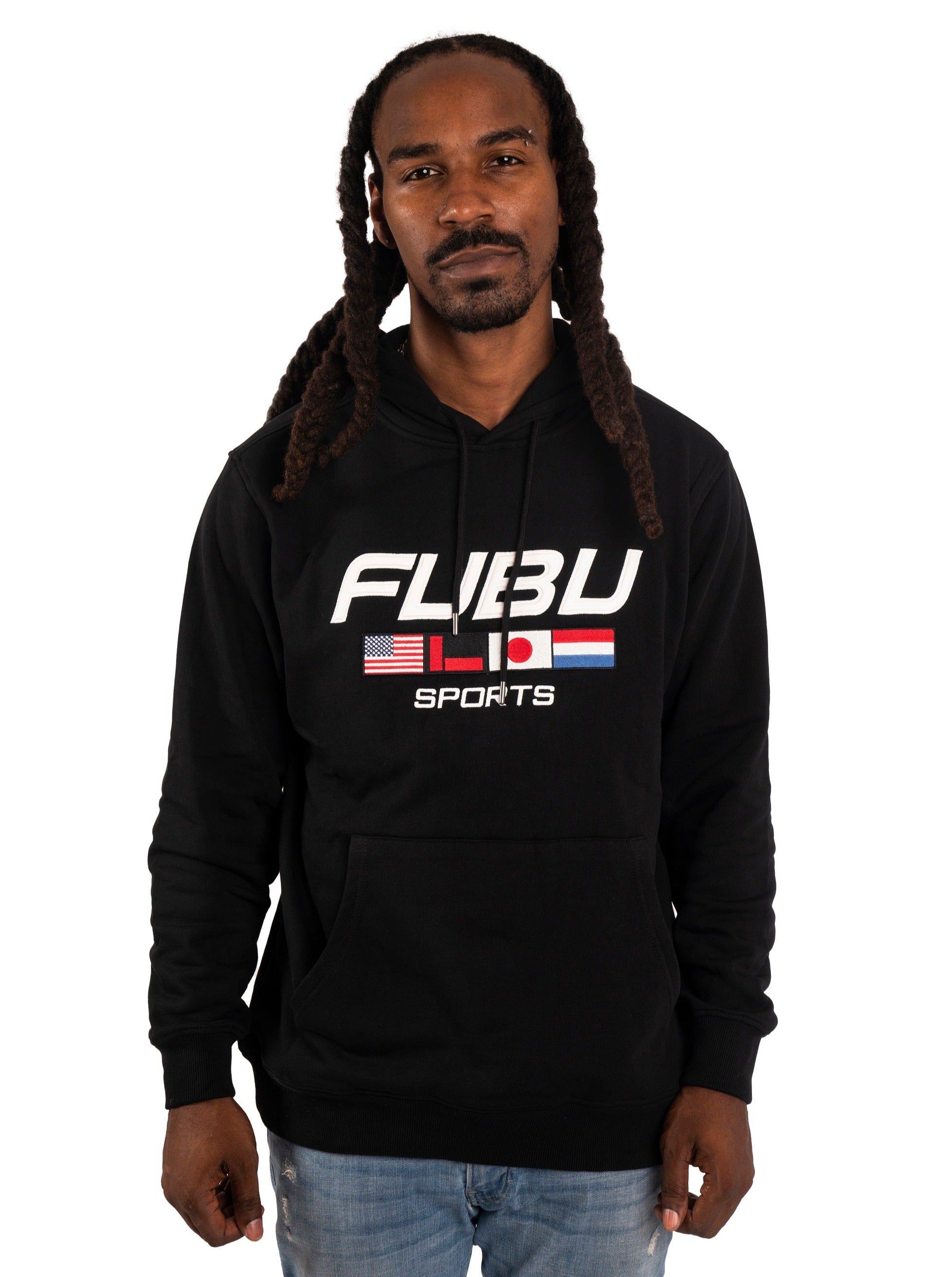 Fubu Sports Hoodie - Black-FUBU