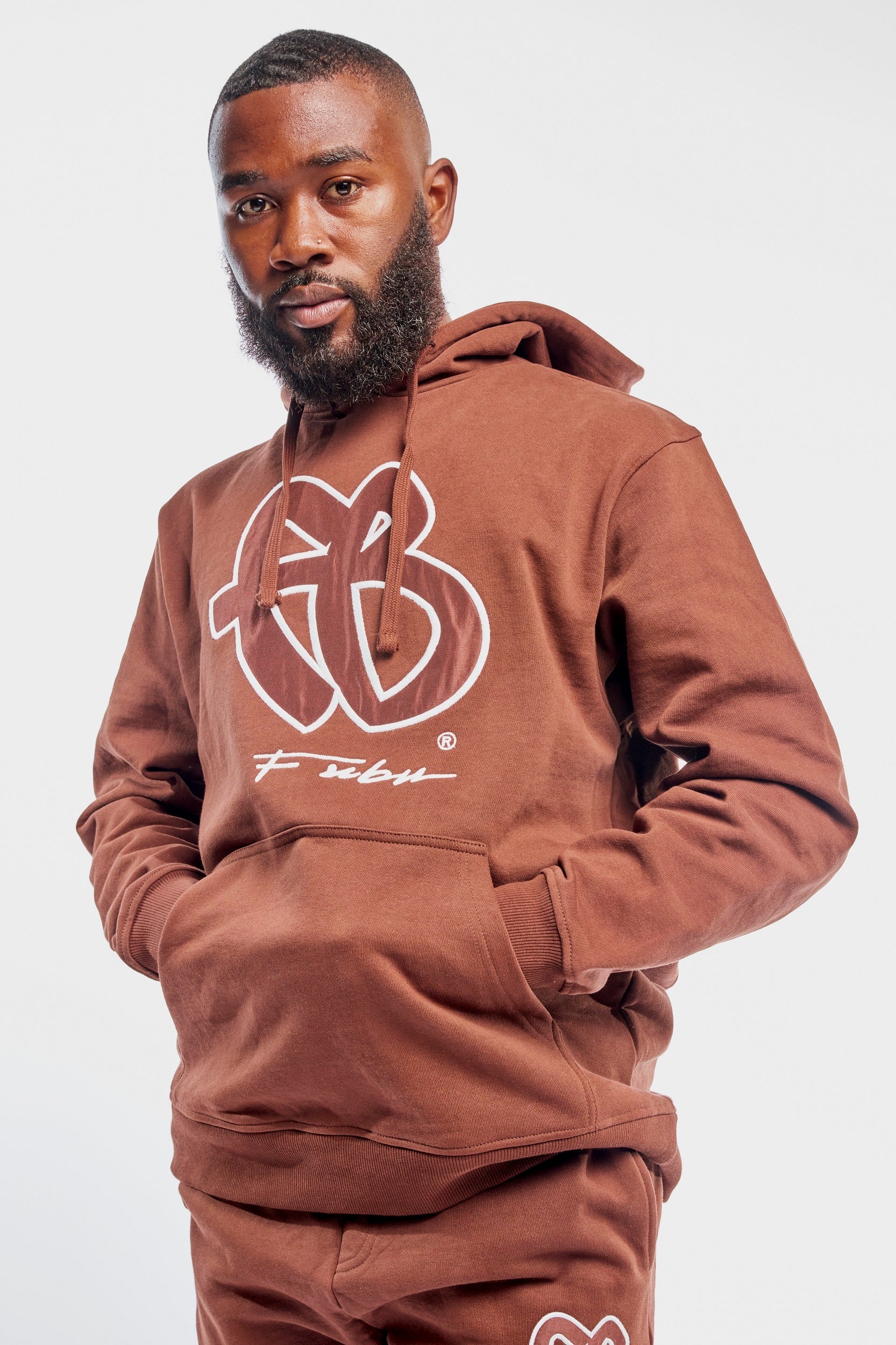 Classic Hoodie-Brown-FUBU