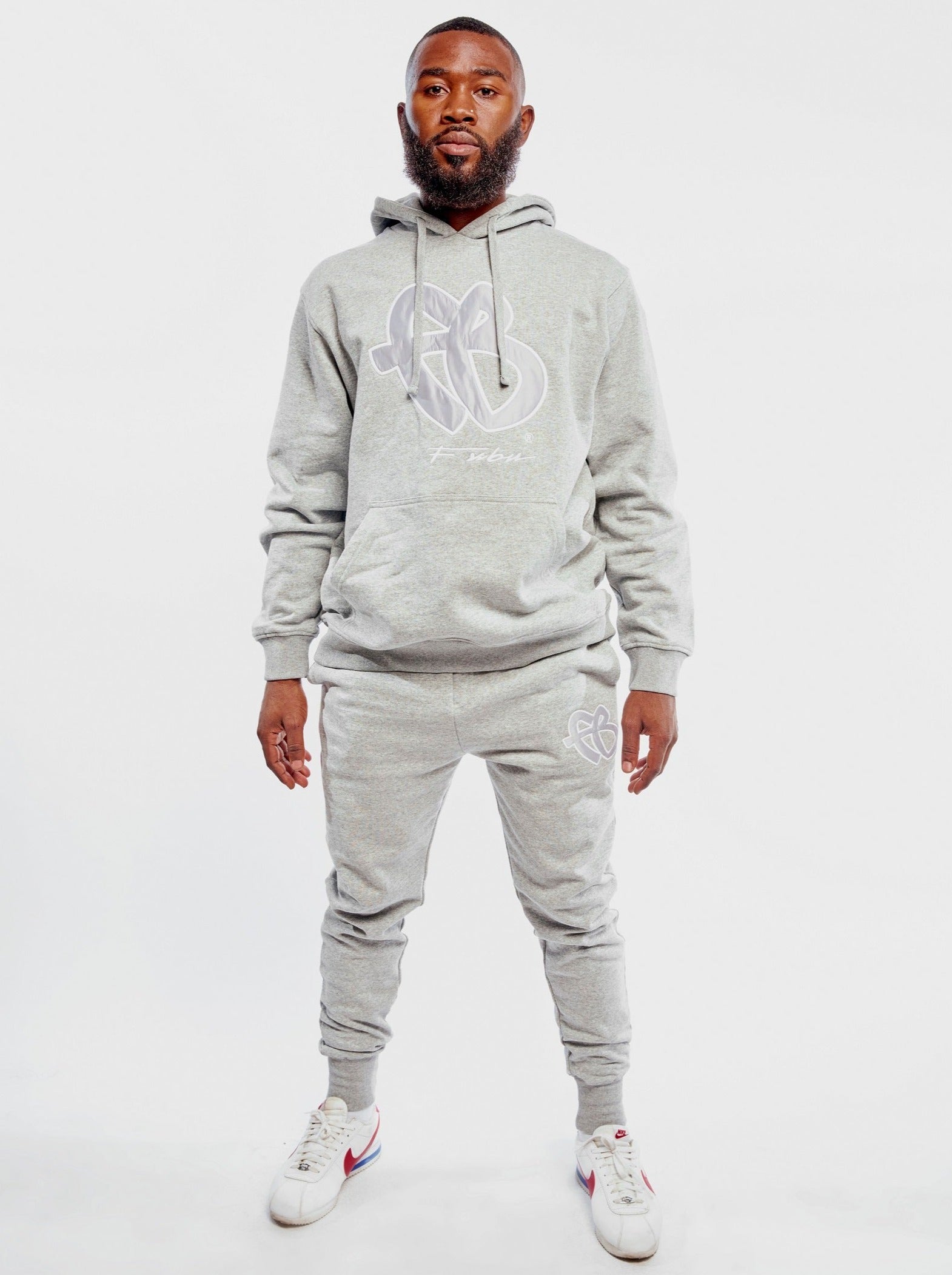 Classic Jogger- Heather Grey-FUBU