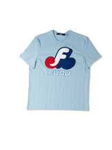 Load image into Gallery viewer, Chenille Patch Matrix Tee- Carolina Blue-FUBU
