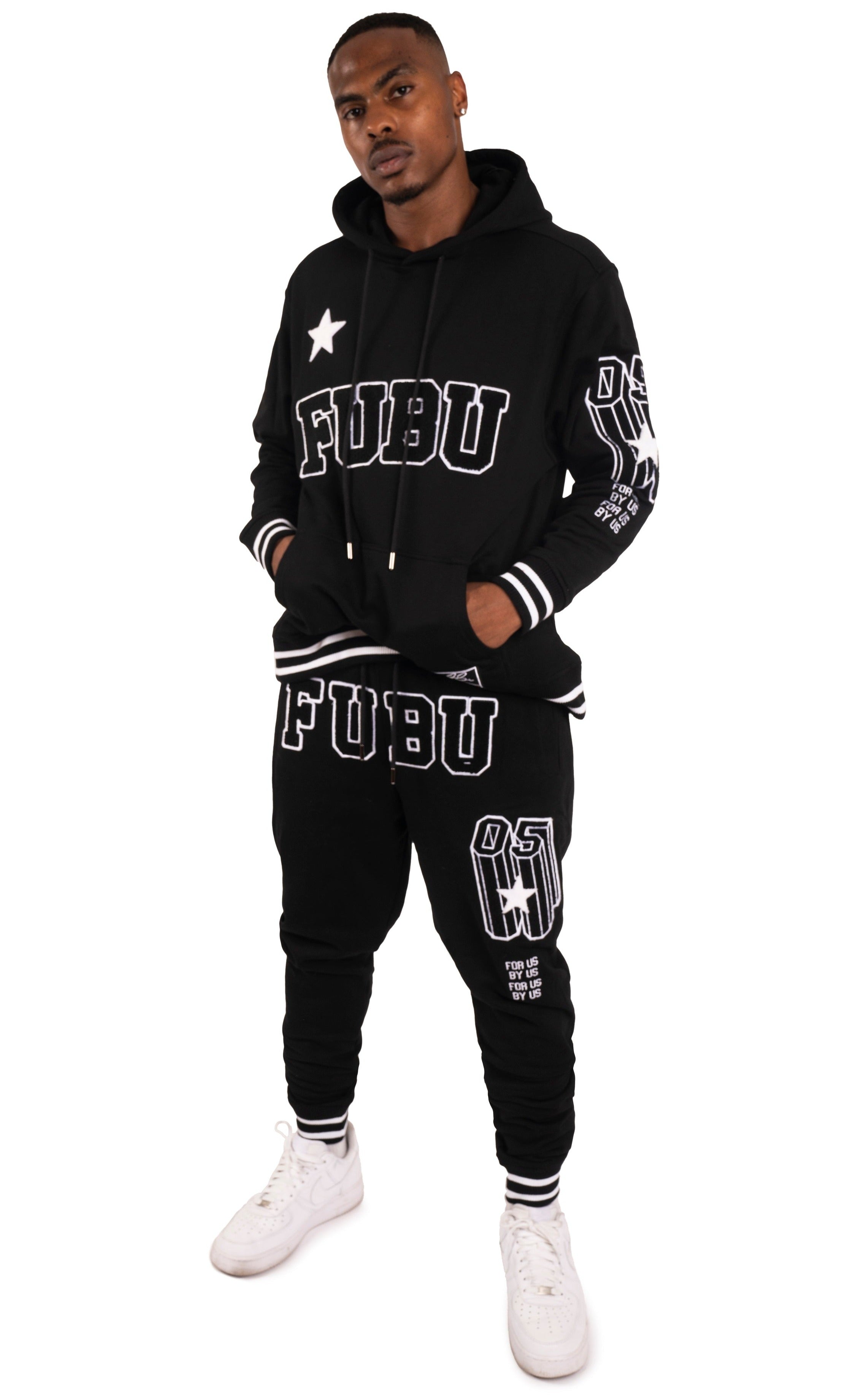 Collegiate Jogger - Black-FUBU