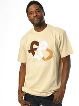 Load image into Gallery viewer, Tri-Color FB Logo Tee, Natural
