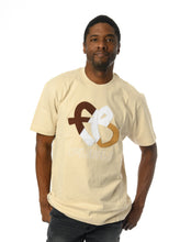 Load image into Gallery viewer, Tri-Color FB Logo Tee, Natural
