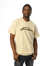 Load image into Gallery viewer, Script Embroidered Tee, Natural
