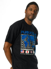 Load image into Gallery viewer, Black and Blue World Wide Tee-FUBU
