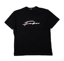 Load image into Gallery viewer, Script Embroidered Tee, Black

