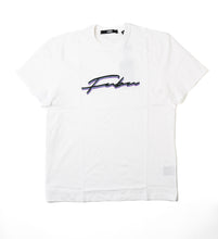 Load image into Gallery viewer, Script Embroidered Tee, White
