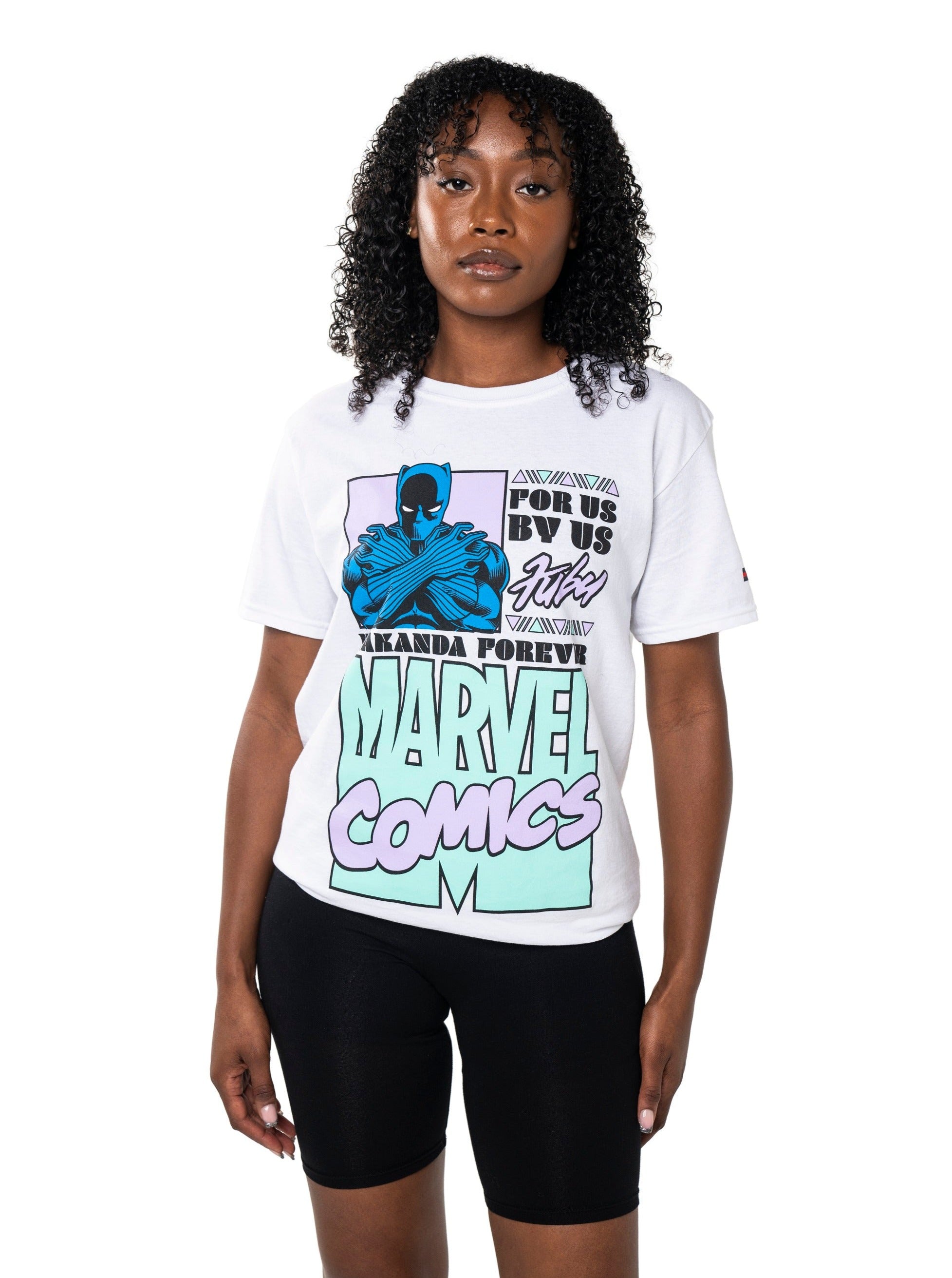 Women's Marvel x Fubu Black Panther Comics Tee, White