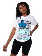 Load image into Gallery viewer, Women&#39;s Marvel x Fubu Black Panther Comics Tee, White
