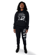 Load image into Gallery viewer, Women&#39;s Marvel x Fubu Black Panther Jogger, Black
