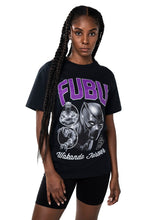 Load image into Gallery viewer, Women&#39;s Marvel X Fubu Black Graphic Tee, Black
