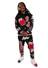 Load image into Gallery viewer, Varsity Chenille Patch Jogger, Black
