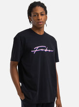 Load image into Gallery viewer, Script Embroidered Tee, Black
