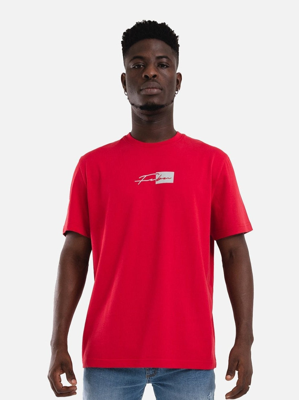 Reflection Colorblock Tee, Red