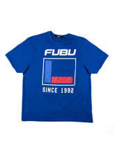 Load image into Gallery viewer, Blue Fubu Flag Tee-FUBU
