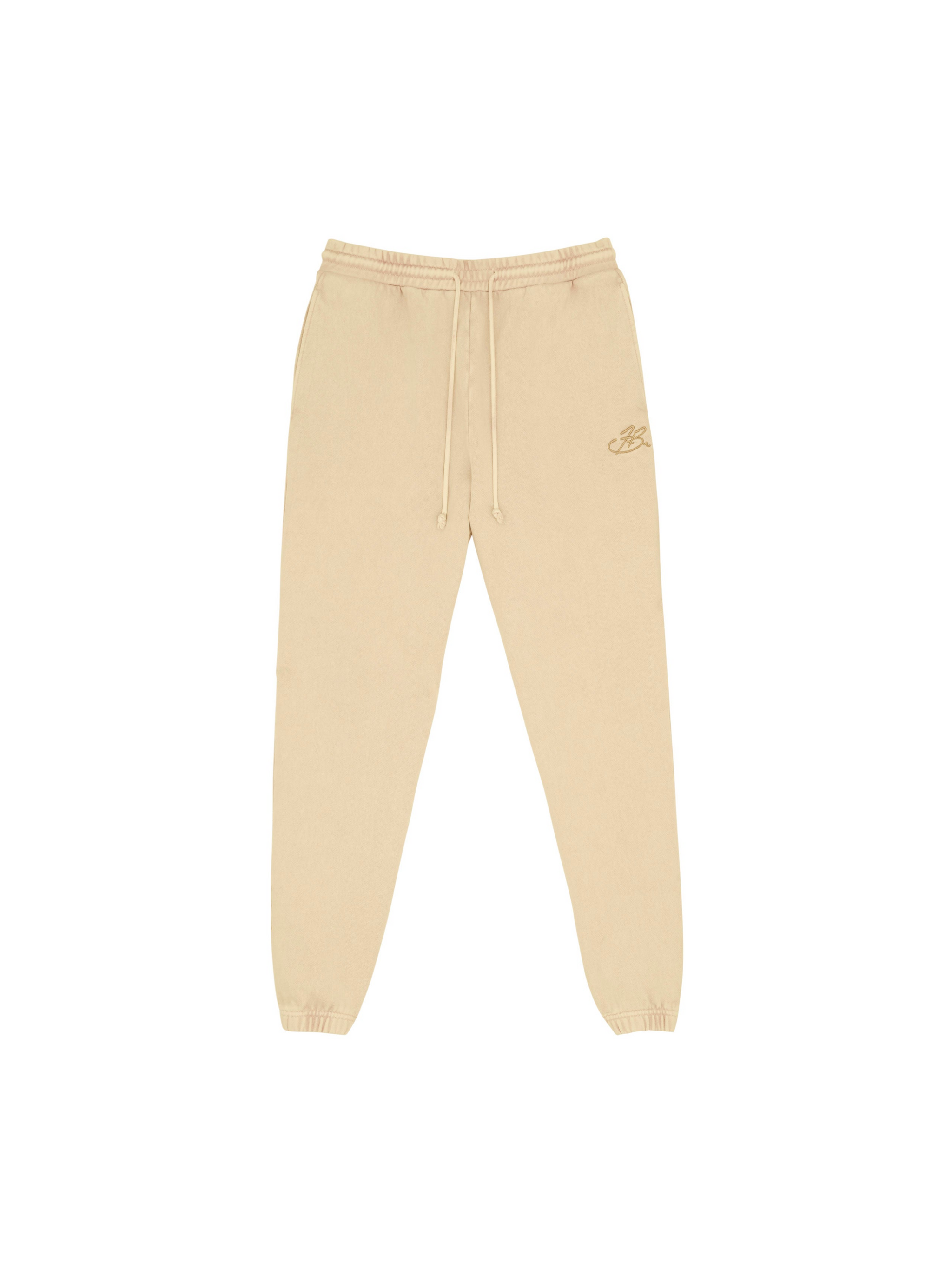 【GRAVER】22SS★ Zipper Resin Flower Bear White Clip Jogger Boyfriend Cloud Jogger - Pistachio